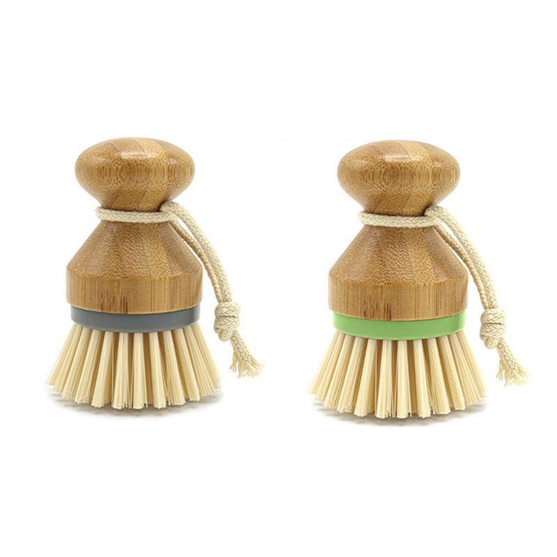 Dish Brush Bamboo - AC76-2 Zestaw szczotek do czyszczenia kuchni,