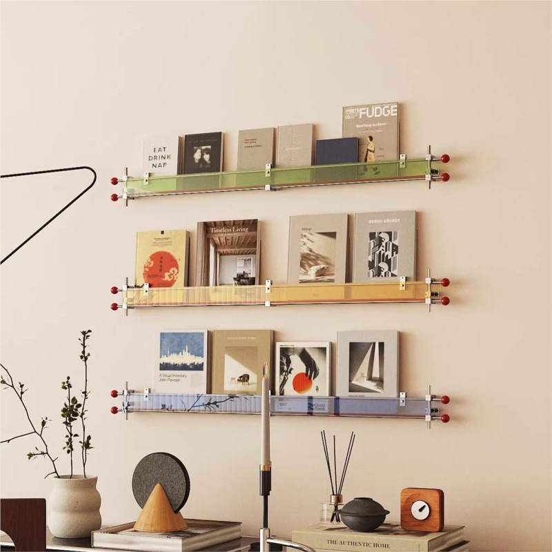 Sustainable Living Eco Friendly - Ścienny regał ekspozycyjny na książki, akrylowy