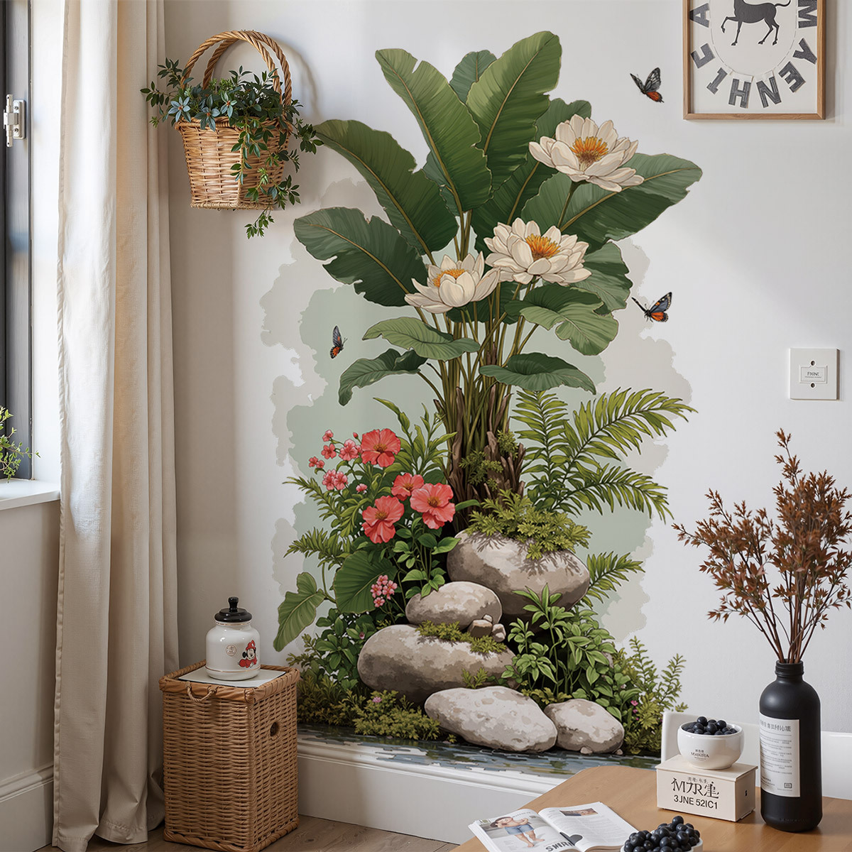 Duża naklejka ścienna z zielon – Sustainable Living Eco Friendly recenzja i cena