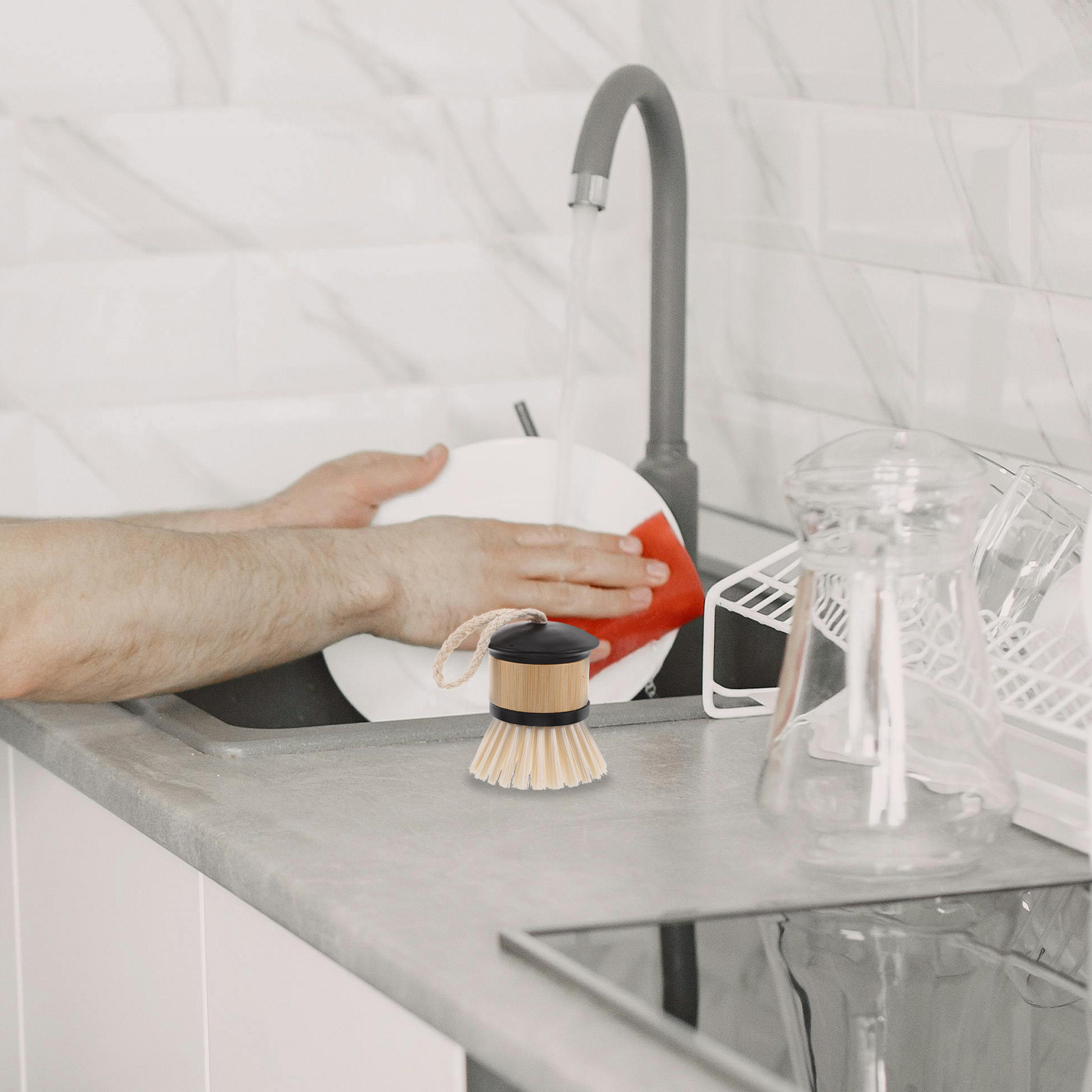 Szczotka do naczyń z bambusa z – Dish Brush Bamboo recenzja i cena
